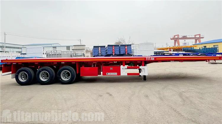 3 Axle 40 Feet Flatbed Trailer for Sale In Trinidad and Tobago