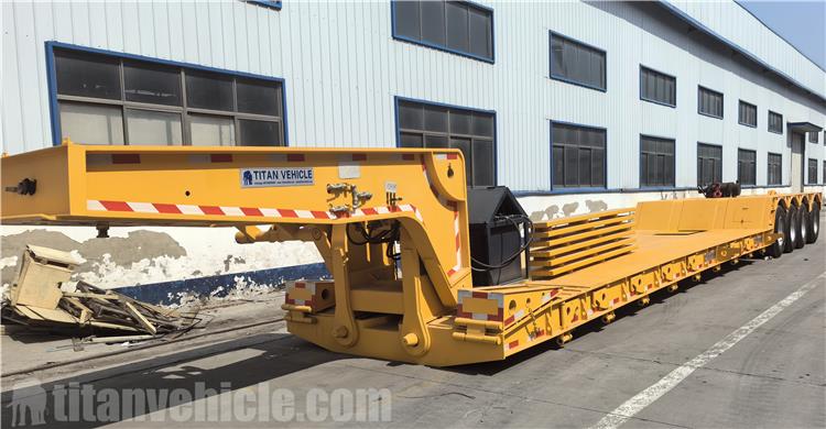 80 Ton Removable Gooseneck Trailer with Folding for Sale In Zimbabwe