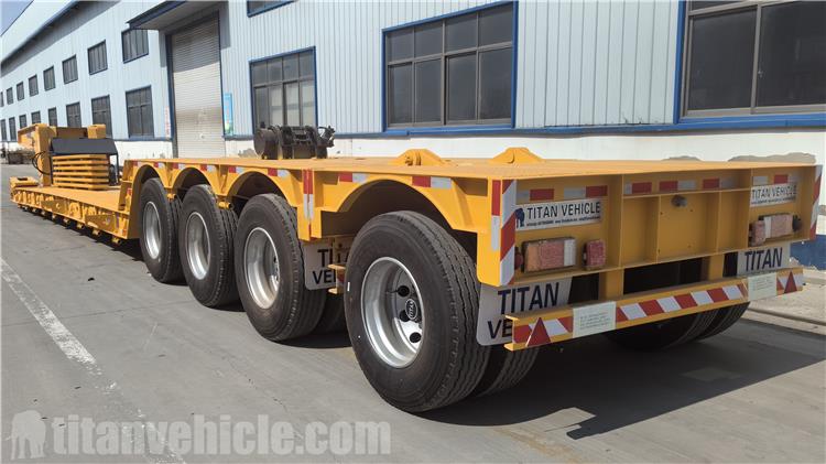 80 Ton Removable Gooseneck Trailer with Folding for Sale In Zimbabwe