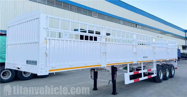60 Ton Fence Cargo Truck Trailer for Sale In Tanzania