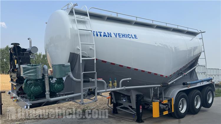 40CBM Cement Powder Semi Trailer for Sale In Jamaica