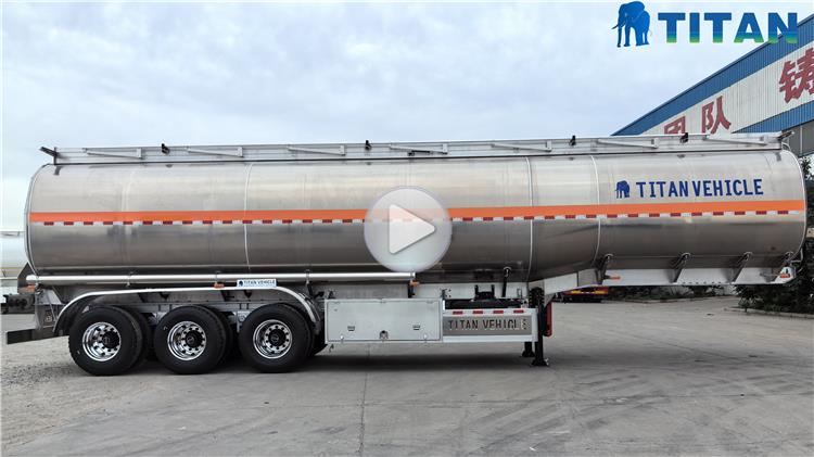 45000 Liters Aluminum Tanker Semi Trailer for Sale In Tanzania