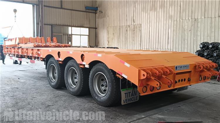 Tri Axle 60 Tone Lowbed Trailer for Sale In Indonesia