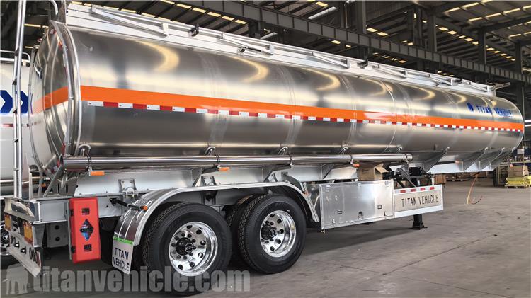2 Axle Aluminum Fuel Tanker Trailer for Sale In Costa Rica