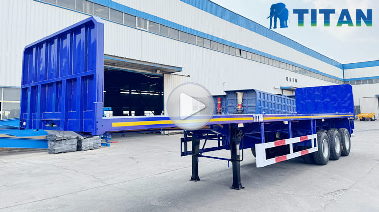 3 Axle 40 Ft Flat Bed Trailer for Sale in Tanzania