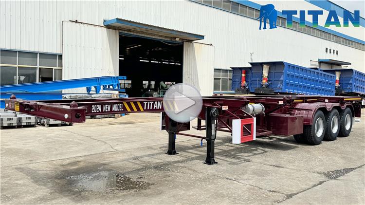 3 Axle 40 ft Container Chassis Trailer for Sale In Uganda