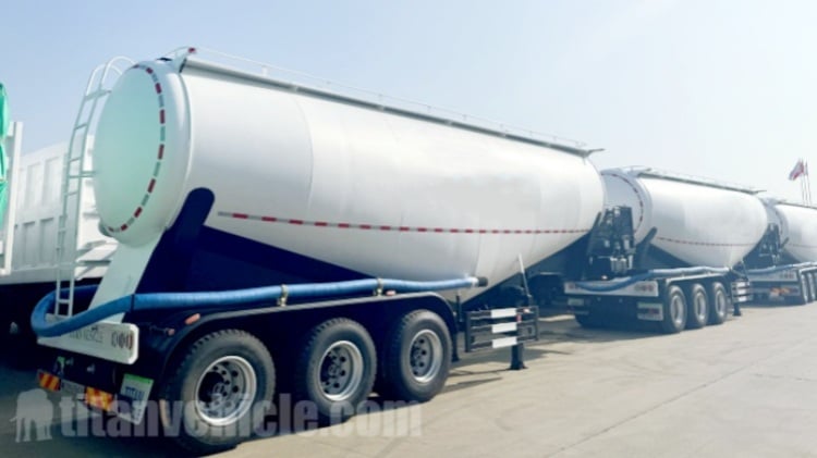 42 CBM Cement Tanker Trailer  Bulk Cement Tank Semi Trailer in Angola