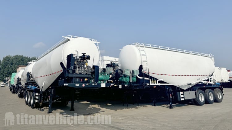 42 CBM Cement Tanker Trailer Bulk Cement Tank Semi Trailer in Angola
