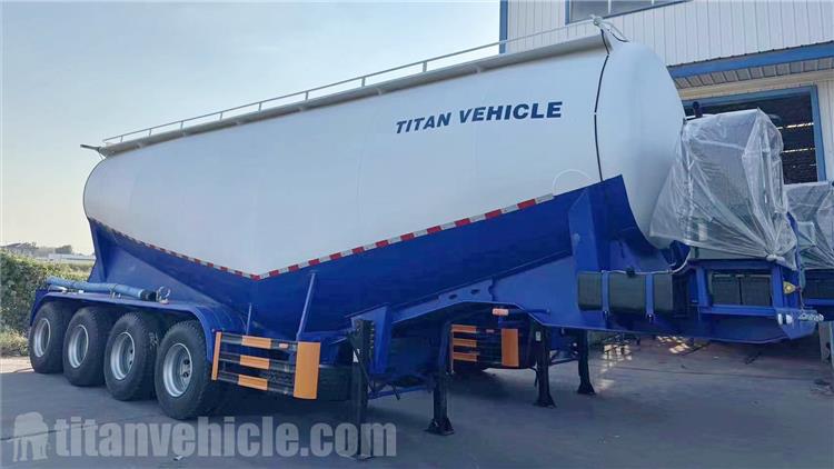4 Axle 45CBM Pneumatic Dry Bulk Trailer for Sale In Timor-Leste