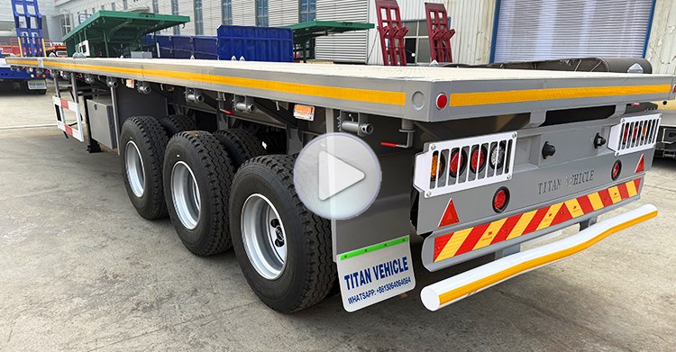 3 Axle 40 Ft Flatbed Trailer for Sale in Costa Rica