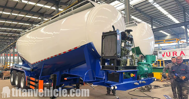 3 Axle Bulk Cement Tanker Trailer for Sale in n