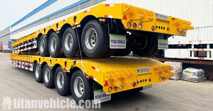 4 Axle 100 Ton Lowbed Trailer for Sale in Zambia