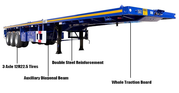 3 Axle 40 Ft Flatbed Trailer for Sale in Trinidad