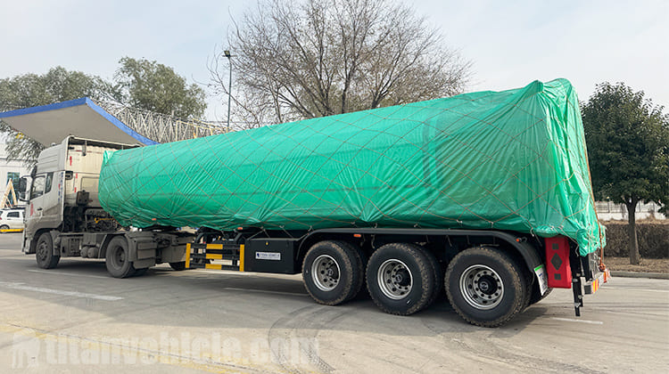 45000 Liters Fuel Tanker Trailer for Sale in Tanzania