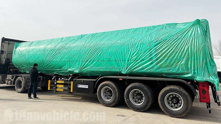 45000 Liters Fuel Tanker Trailer for Sale in Tanzania