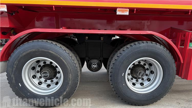 2 Axle Dump Semi Trailer with Bogies Suspension for Sale In Zambia