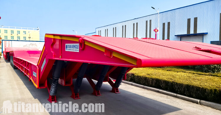 4 Axle 120 ton Folding Gooseneck Trailer for Sale in Saudi Arabia