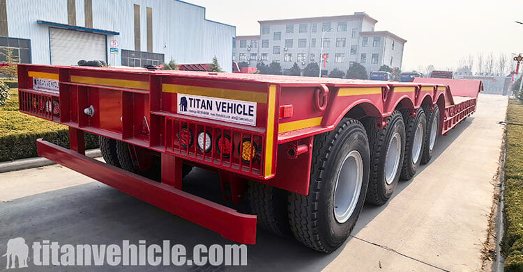 4 Axle 120 ton Folding Gooseneck Trailer for Sale in Saudi Arabia