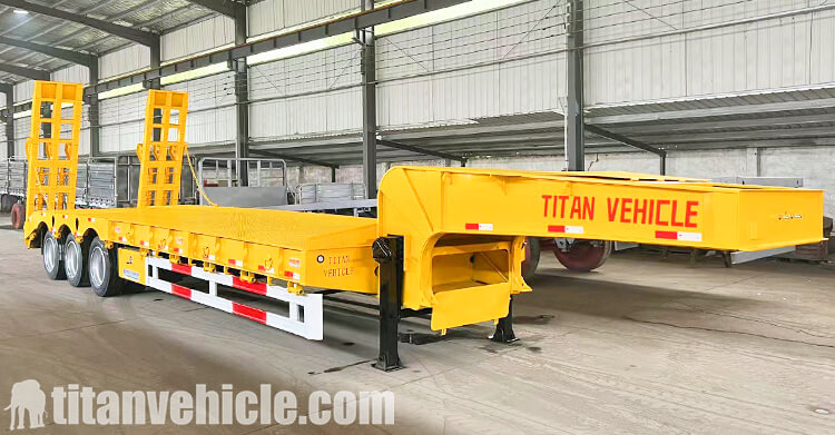 3 Axle 60 ton Low Bed Trailer for Sale in Cameroon