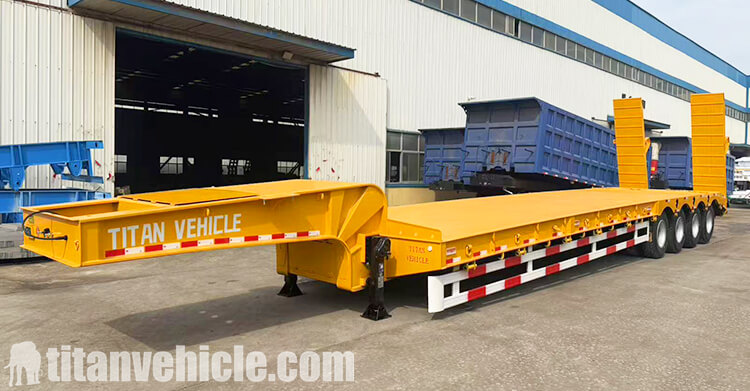 4 Axle 100 Ton Low Bed Trailer for Sale in Namibia