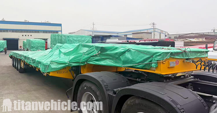 100 Ton 4 Axle Low Bed Trailer for Sale in Namibia