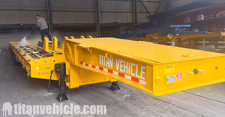 100 Ton 4 Axle Low Bed Trailer for Sale in Namibia