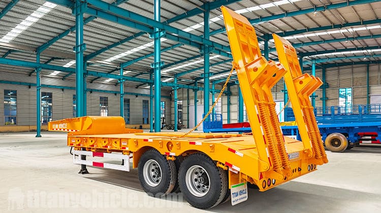 2 Axle Semi Low Bed Trailer Price for Sale in Tanzania