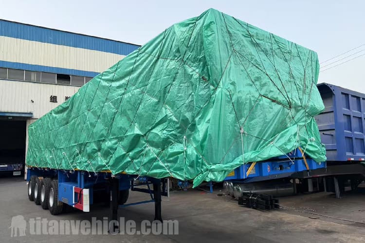 4 Axle Semi Truck Flatbed Trailer for Sale in Uganda 4 Axle Semi Truck Flatbed Trailer for Sale in Uganda