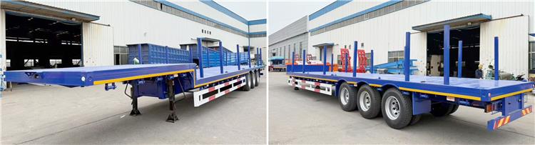 3 Axle Low Flatbed Trailer for Sale In Gabon