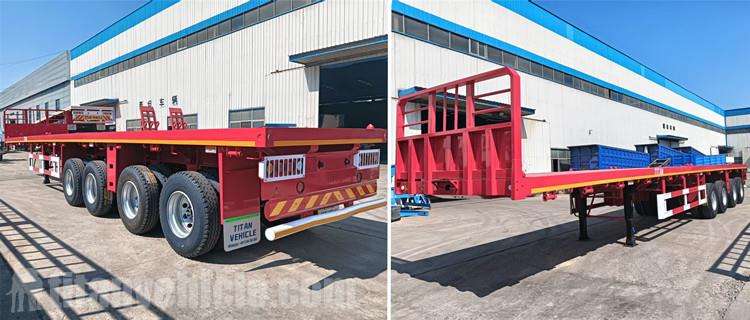 45FT 4 Axle Flatbed Trailer for Sale Near Me in Ghana