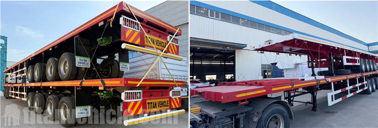 4 Axle Flatbed Trailer for Sale In Uruguay