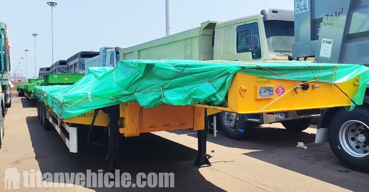 3 Axle 60 Ton Lowbed Trailer Truck for Sale in Jamaica