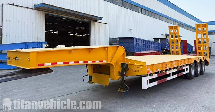 3 Axle 60 Ton Lowbed Trailer Truck for Sale in Jamaica