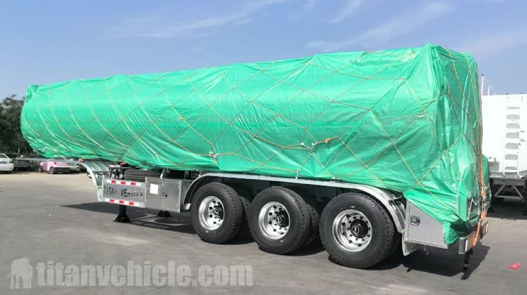 3 Axle 33000 Liters Aluminum Semi Fuel Tanker Trailer for Sale in Congo