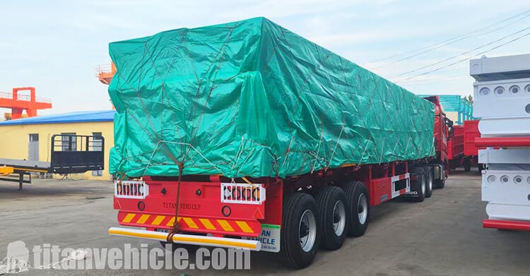 3 Axle 40 Ft Flatbed Semi Trailer for Sale Price in Tanzania