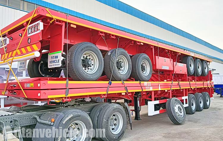 3 Axle 40 Ft Flatbed Semi Trailer for Sale Price in Tanzania