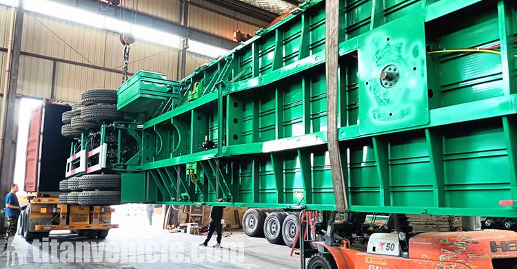 3 Axle Flatbed Truck Trailer for Sale in Zambia