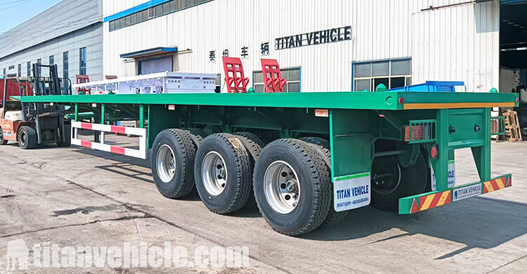 3 Axle Flatbed Trailer Truck for Sale in Zambia