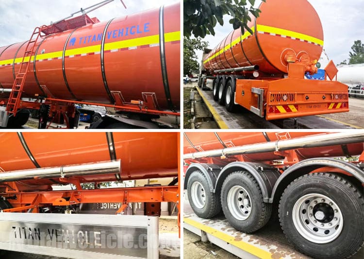 40000L Asphalt Tank Trailers for Sale in Guyana