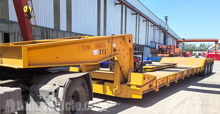 80 Ton Removable Gooseneck Lowboy Trailer for Sale in Tanzania