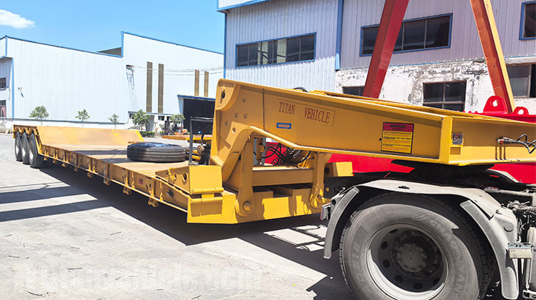 80 Ton Removable Gooseneck Lowboy Trailer for Sale in Tanzania
