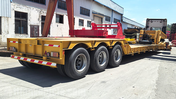 80 Ton Removable Gooseneck Lowboy Trailer for Sale in Tanzania