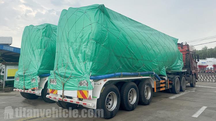 Bulk Cement Powder Tanker Truck Trailer for Sale in Indonesia