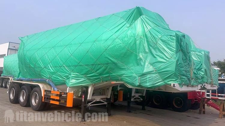 Bulk Cement Powder Tanker Truck Trailer for Sale in Indonesia