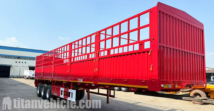3 Axle Fence Cargo Trailer for Sale in Ghana