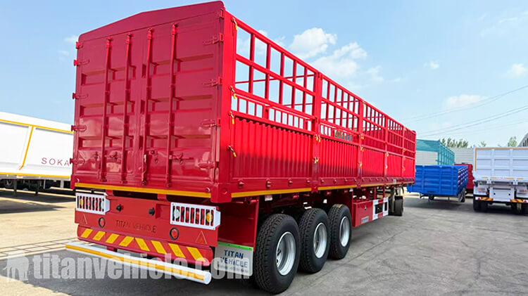3 Axle Fence Cargo Trailer for Sale in Ghana