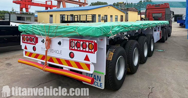 4 Axle Flatbed Trailer for Sale Price in Djibouti
