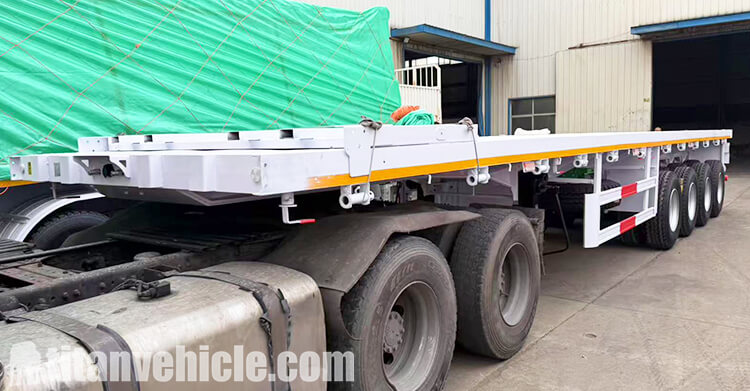 4 Axle Flatbed Trailer for Sale Price in Djibouti