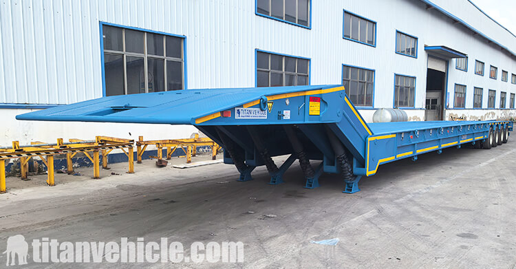 4 Line 8 Axle Folding Gooseneck Trailer for Sale in Zambia