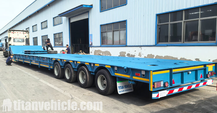 4 Line 8 Axle Folding Gooseneck Trailer for Sale in Zambia